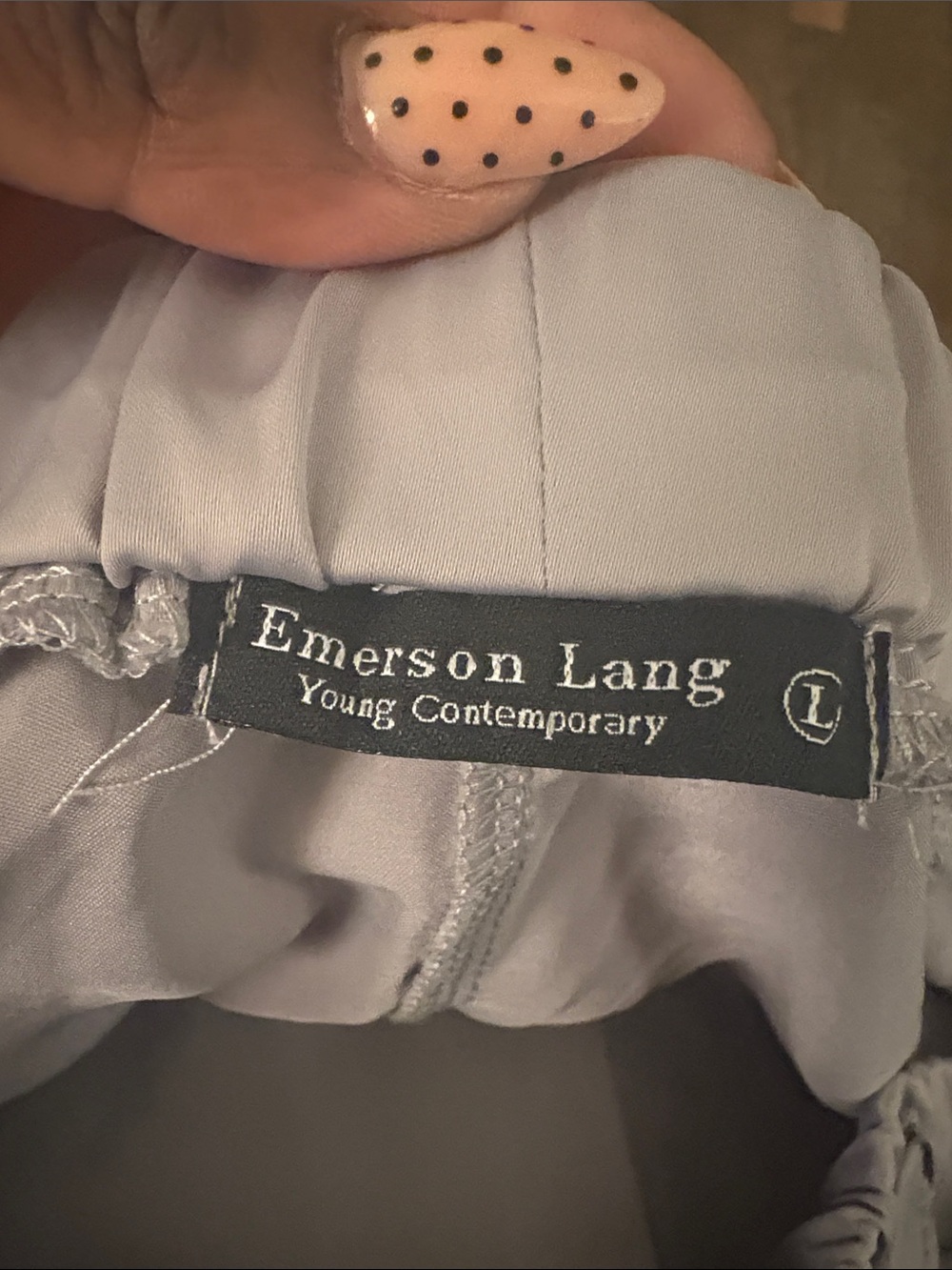 Emerson Lang Lavender Gray Chemise Slip - Elegant skirt